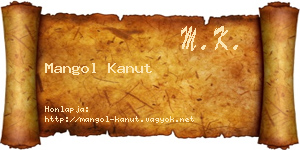 Mangol Kanut névjegykártya